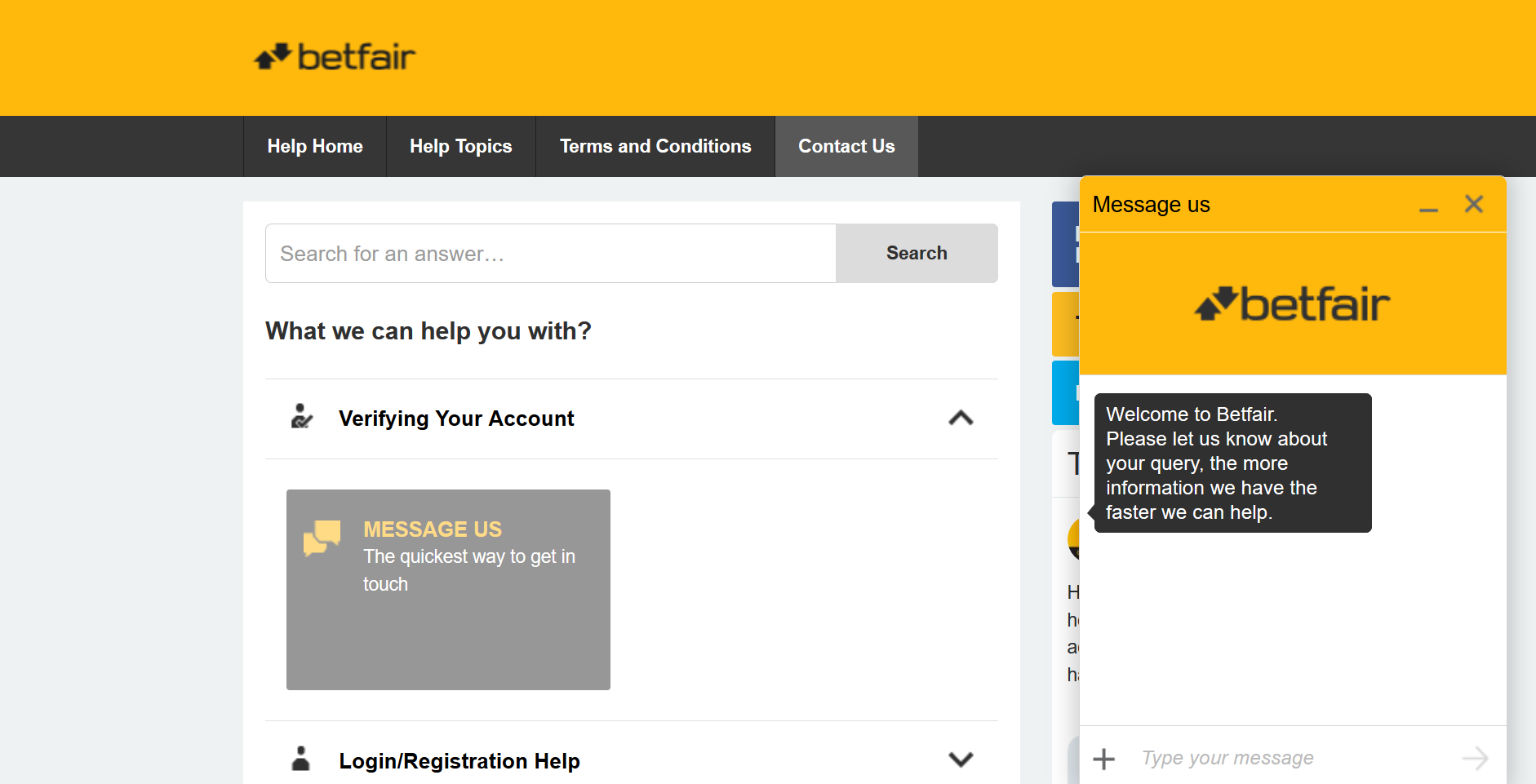 betfair live chat centro de atención al cliente chat en vivo