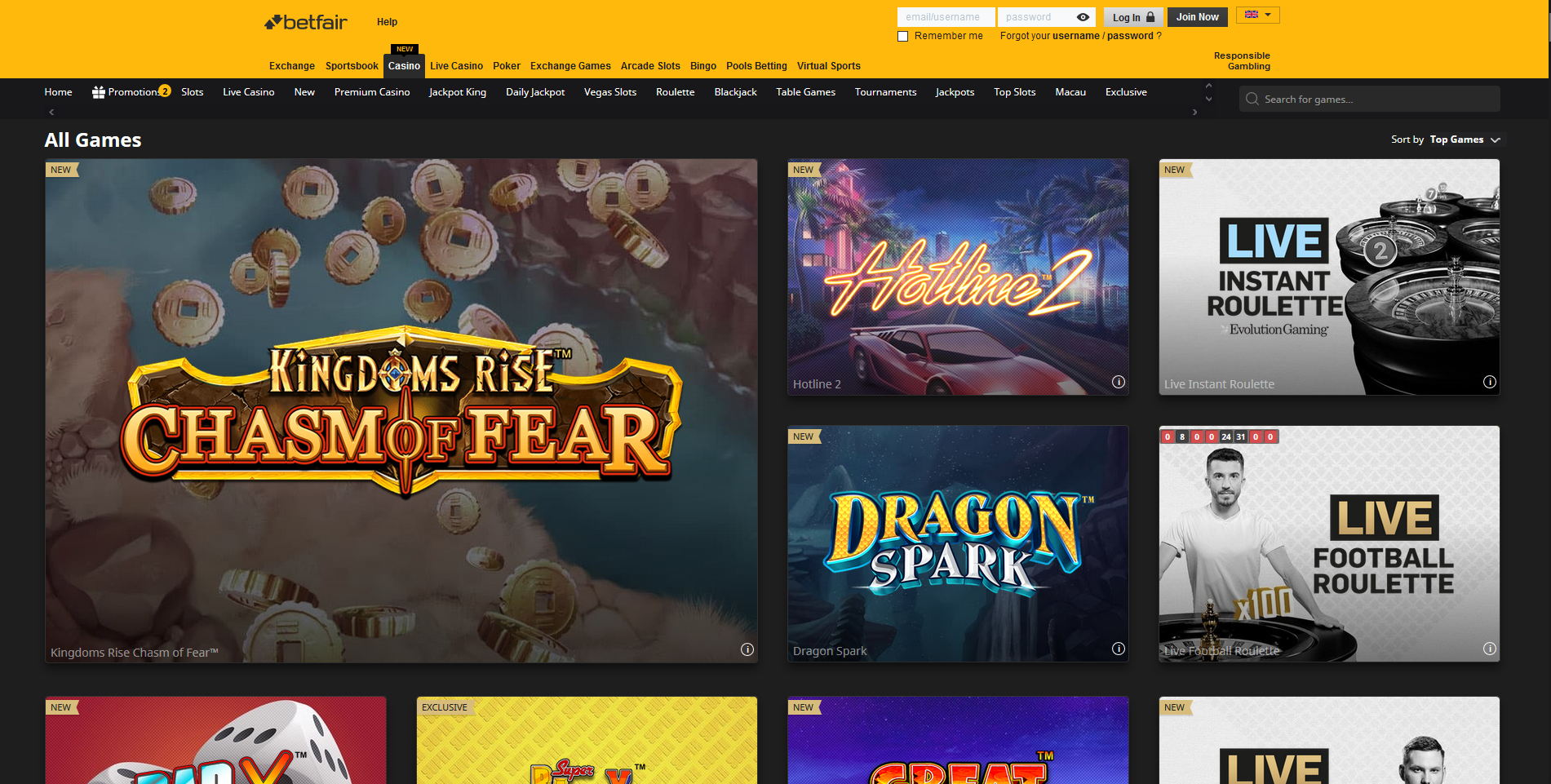 betfair juegos de casino games - kingdoms rise chasm of fear dragon spark live instant roulette