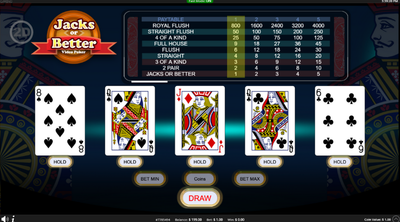 online video poker por dinero real jacks or better 