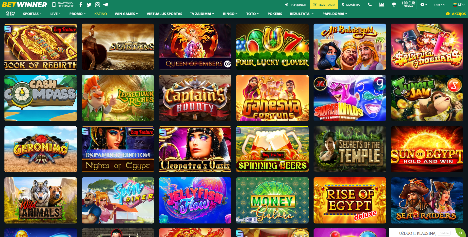 betwinner casino juegos tragamonedas cash compass book of rebirth captains bounty wild animals sun of egypt cleopatra