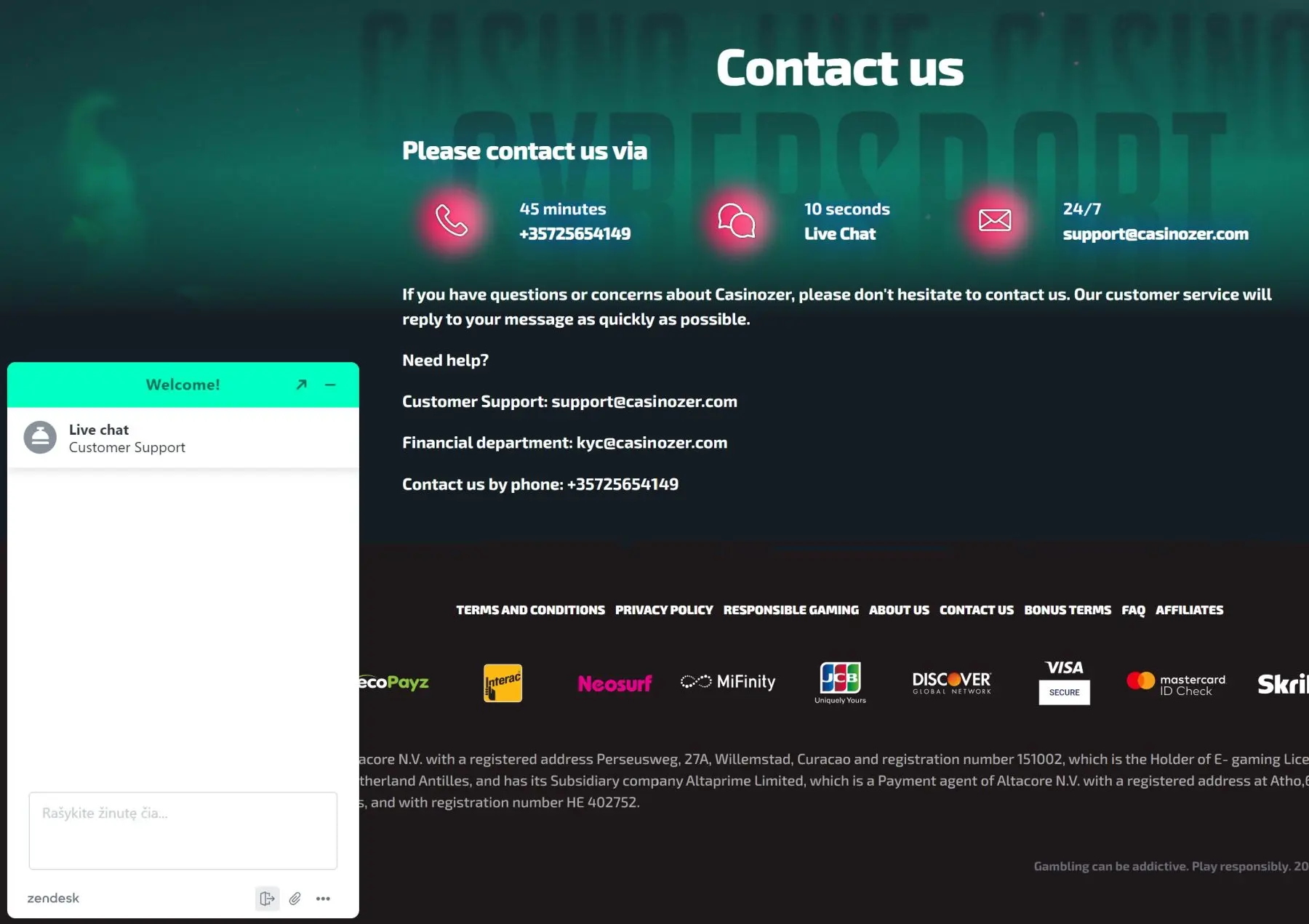 casinozer centro de atención al cliente chat en vivo casinozer centro de atención al cliente chat en vivo