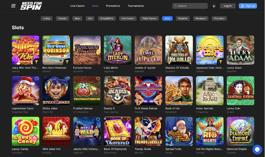 Juegos de Casino en Línea de Needforspin