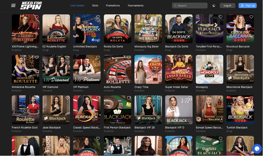 Casino en Vivo NeedforSpin