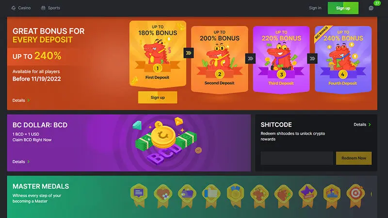 Bc.Game Bonos y Promociones