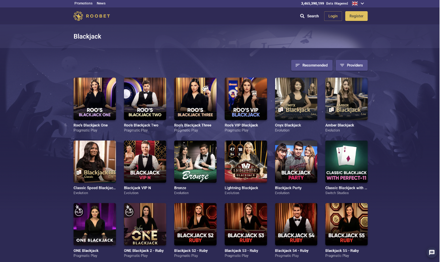 Roobet Blackjack