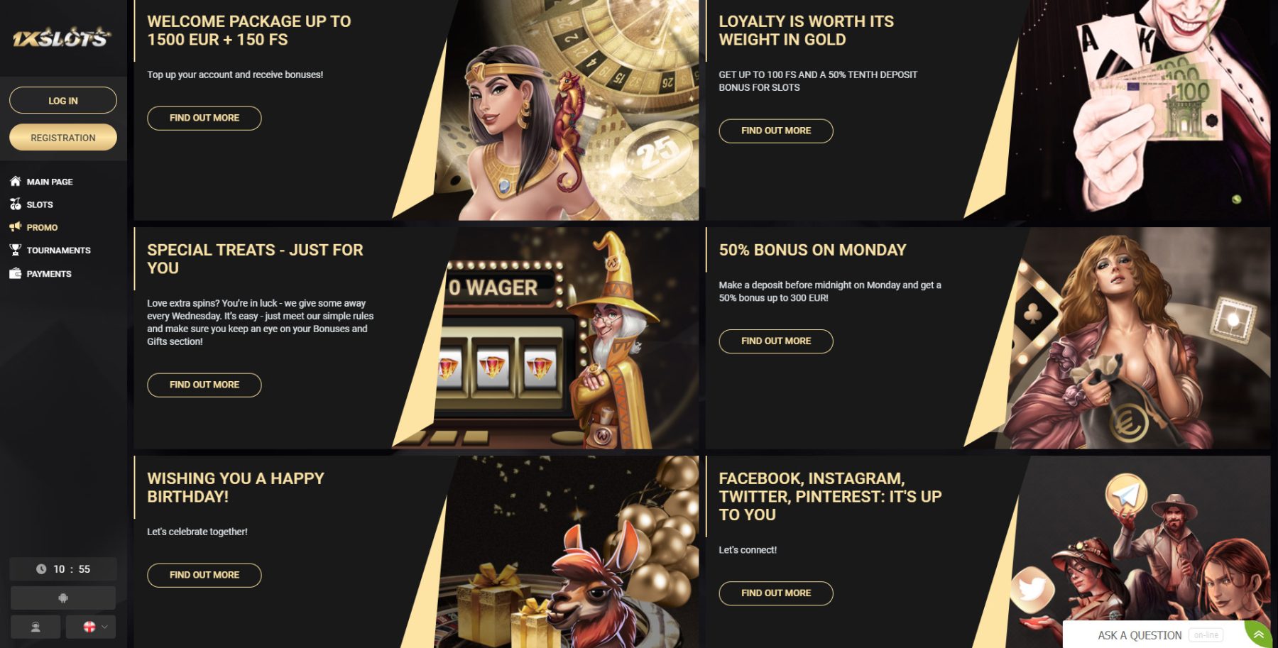 1xSlots Casino Bono