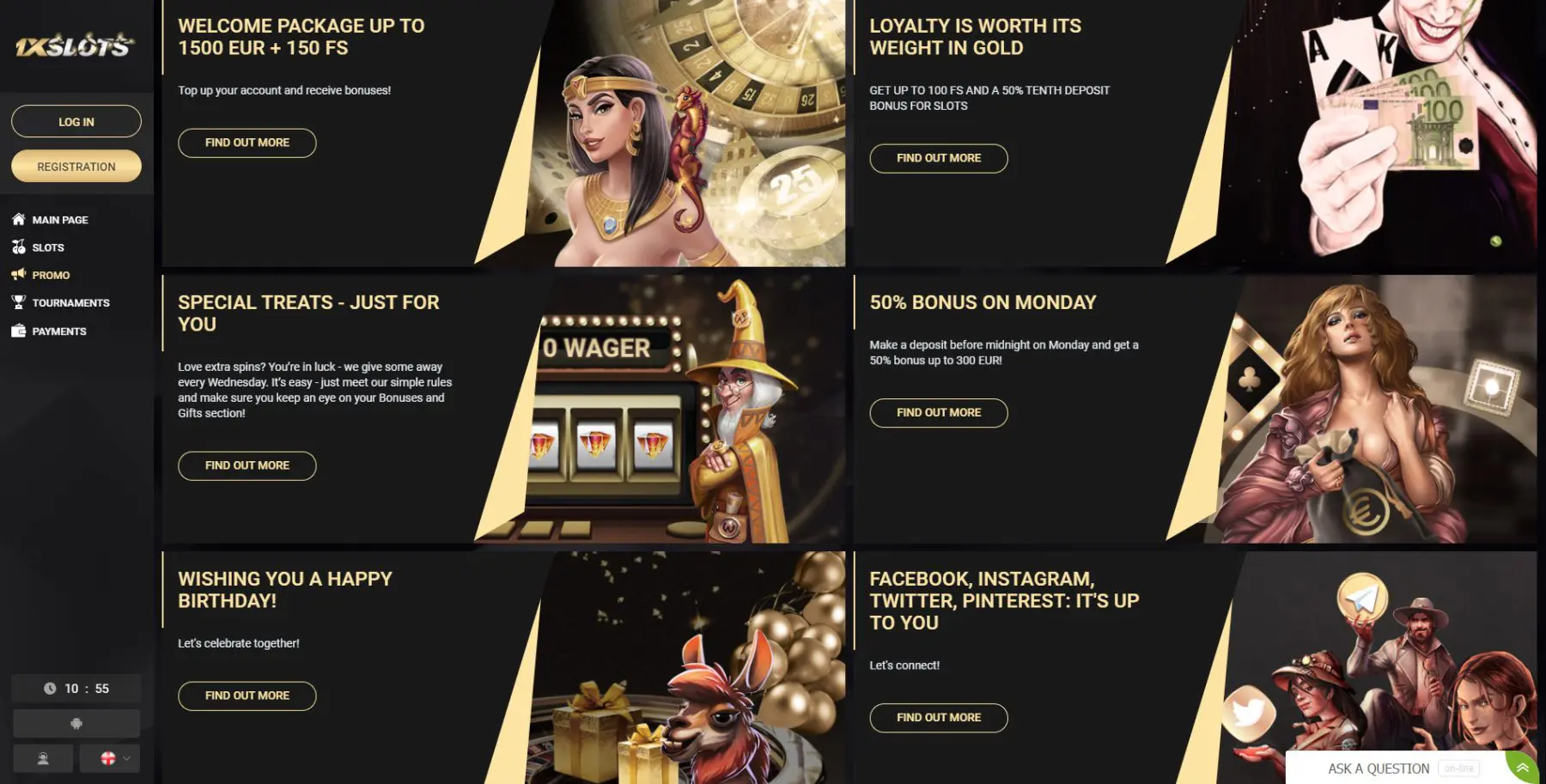 1xSlots Casino Bono