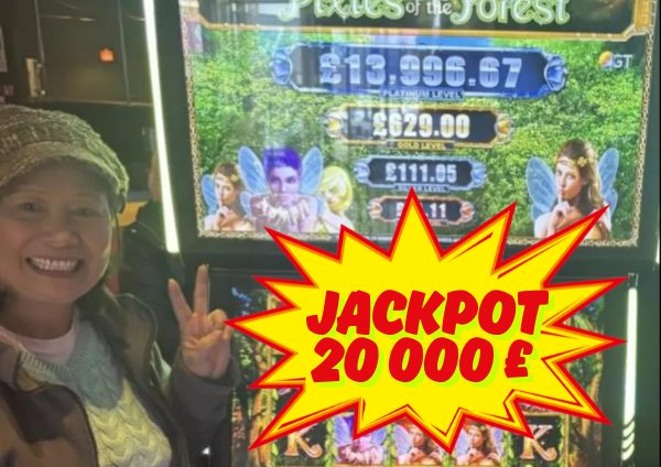 Gana un bote de 20.000 libras en el casino