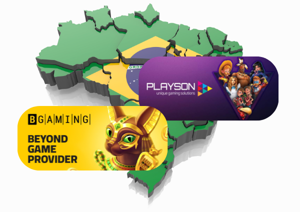 Playson y BGaming lanzan en Brasil tras la aprobación regulatoria