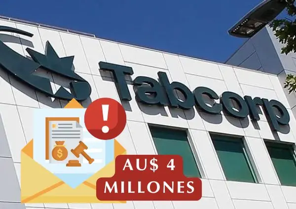 Tabcorp multado con AU$4 millones por 5,700 mensajes publicitarios ilegales