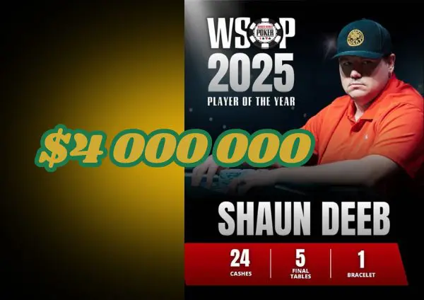 Shaun Deeb Jugador del Año de las WSOP 2025