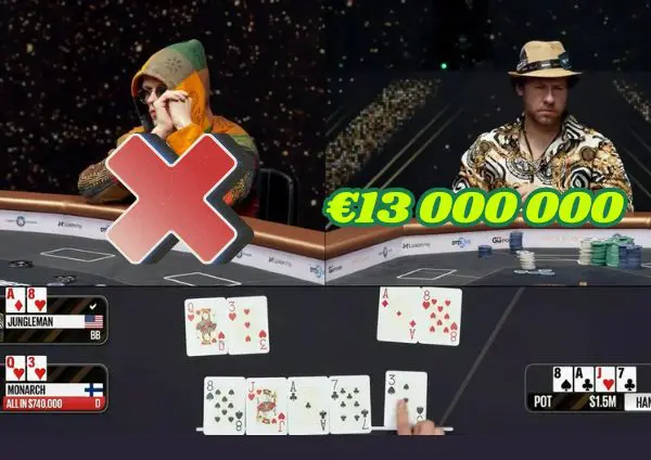 Dan Cates aplasta a Monarch y se lleva €13M en el Onyx Club Super High Roller