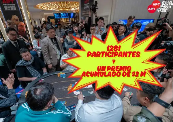 Récord de 1281 participantes en el Asian Poker Tour