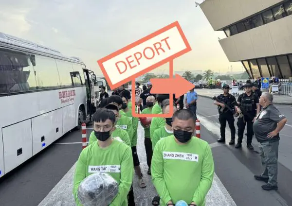 91 ciudadanos chinos deportados por el gobierno filipino por juegos ilegales