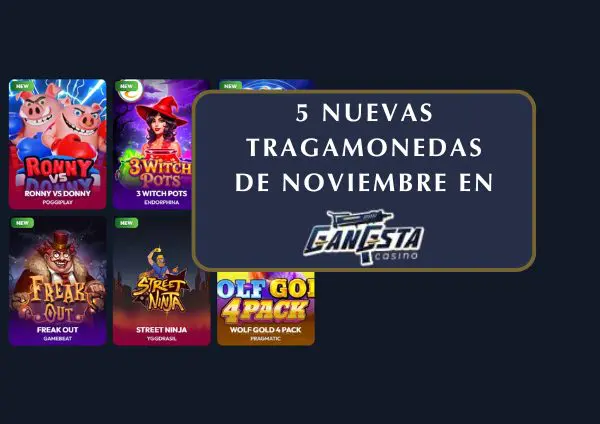 Los éxitos de noviembre de Gangsta 5 nuevas tragamonedas