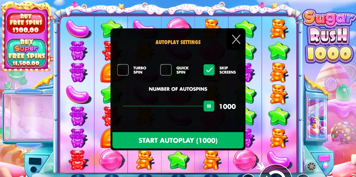 Funciones del juego funciones-del-juego-Sugar-Rush-1000